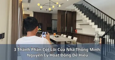 3 thành phần cốt lõi của nhà thông minh: nguyên lý hoạt động dễ hiểu