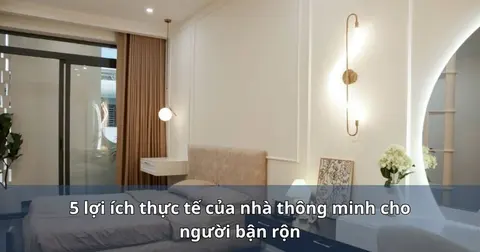 5 lợi ích thực tế của nhà thông minh cho người bận rộn