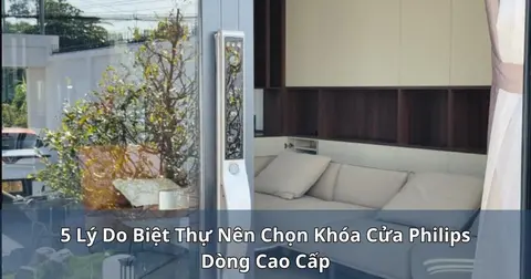 5 lý do biệt thự nên chọn khóa cửa Philips dòng cao cấp