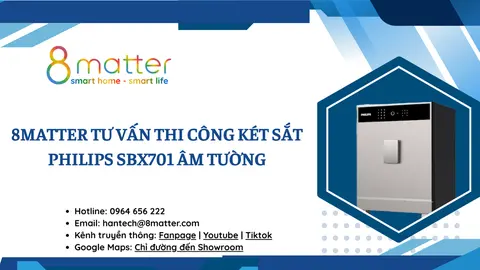 Thi công âm tường két sắt Philips SBX701 cần lưu ý gì