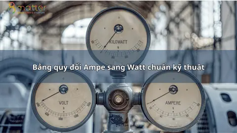 Bảng quy đổi Ampe sang Watt cho điện 220V gia đình