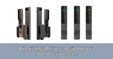 Báo giá khóa Philips cao cấp Alpha và DDL801 tại 8matter