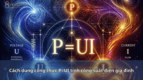 Công thức P=UI: cách tính công suất điện trong nhà