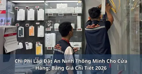 Chi phí lắp đặt an ninh thông minh cho cửa hàng: bảng giá chi tiết 2026