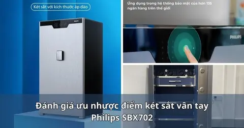 Đánh giá ưu nhược điểm két sắt vân tay Philips SBX702