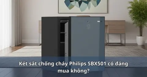 Két sắt chống cháy Philips SBX501 có đáng mua không?