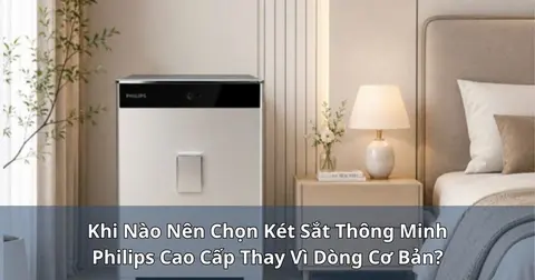 Khi nào nên chọn két sắt thông minh Philips cao cấp thay vì dòng cơ bản?
