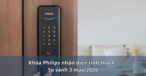 Khóa Philips nhận diện tĩnh mạch: so sánh 3 mẫu 2026
