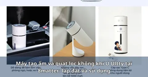 Máy tạo ẩm và quạt lọc không khí U Ultty tại 8matter: lắp đặt và sử dụng