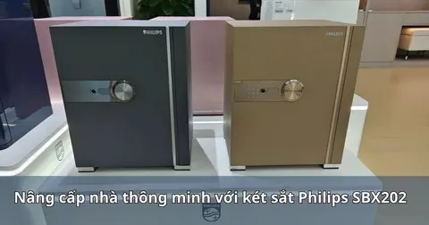 Nâng cấp nhà thông minh với két sắt Philips SBX202