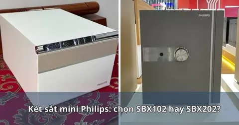 Két sắt mini Philips: chọn SBX102 hay SBX202?