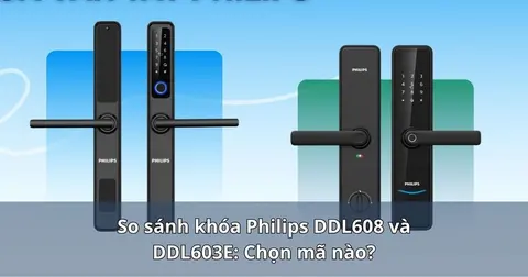 So sánh khóa Philips DDL608 và DDL603E: Chọn mã nào?