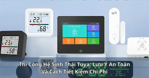 Thi công hệ sinh thái Tuya: lưu ý an toàn và cách tiết kiệm chi phí