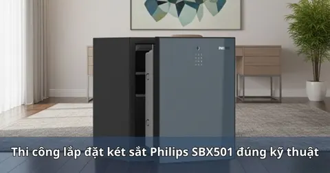 Thi công lắp đặt két sắt Philips SBX501 đúng kỹ thuật