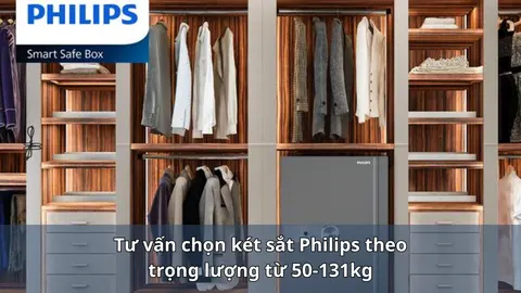 Tư vấn chọn két sắt Philips theo trọng lượng từ 50-131kg