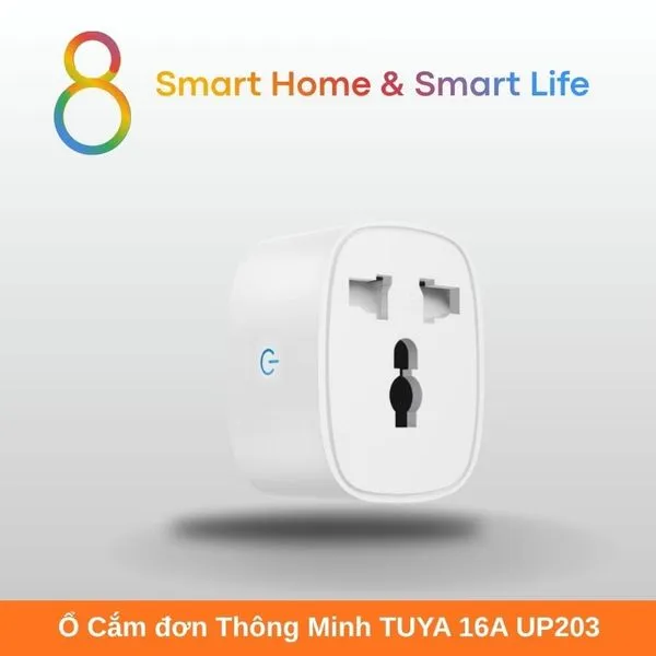 Ổ Cắm Đơn Thông Minh  Tuya Smart Life 16A UP02- 8Matter - SmartHome