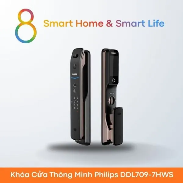 Khóa Cửa Thông Minh Philips DDL709-7HWS - 8Matter
