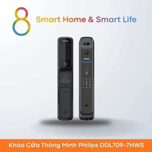 Khóa Cửa Thông Minh Philips DDL709-7HWS - 8Matter