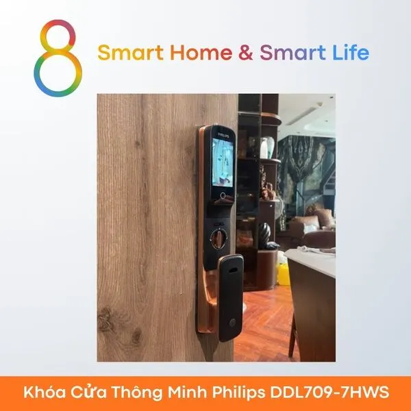 Khóa Cửa Thông Minh Philips DDL709-7HWS - 8Matter