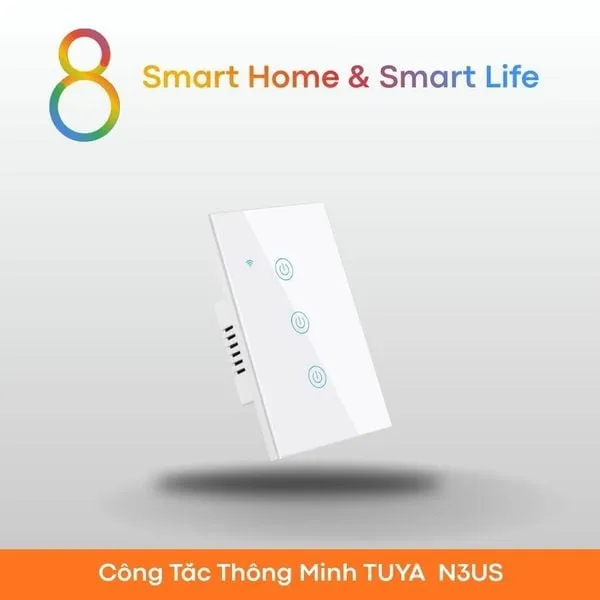 Công Tắc Thông Minh Wifi Tuya Smart Life - Nút Cảm Ứng - 8Matter - SmartHome