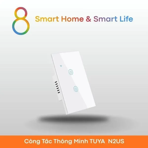 Công Tắc Thông Minh Wifi Tuya Smart Life - Nút Cảm Ứng - 8Matter - SmartHome