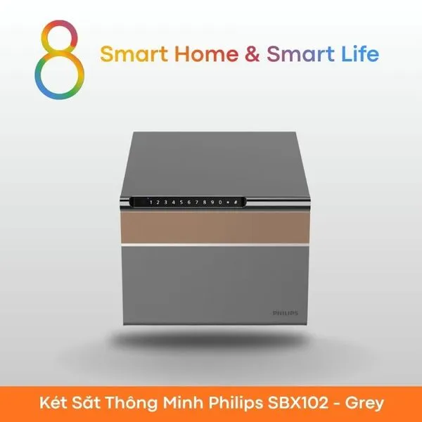 Thùng sắt thông minh philips SBX102-8Matter - SmartHome