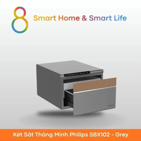 Thùng sắt thông minh philips SBX102-8Matter - SmartHome