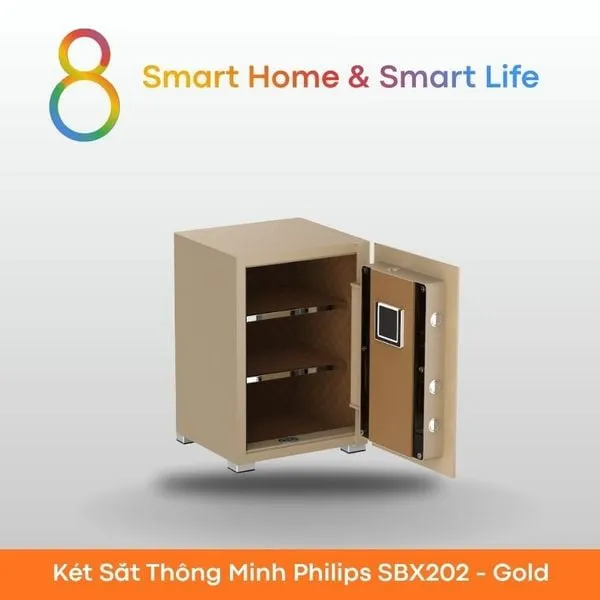 Thùng chứa sắt thông minh Philips SBX202-Gold-8Matter-Smarthome