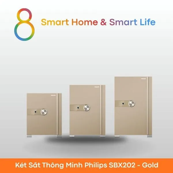 Thùng chứa sắt thông minh Philips SBX202-Gold-8Matter-Smarthome