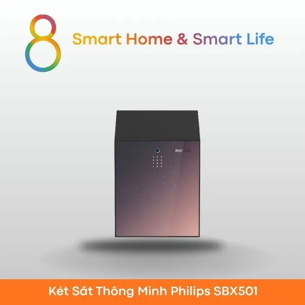 Thùng sắt thông minh Philips SBX501-Tím-8Matter-Smarthome