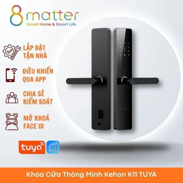 Khóa Cửa Thông Minh Kehon K11 TUYA - 8Matter - SmartHome