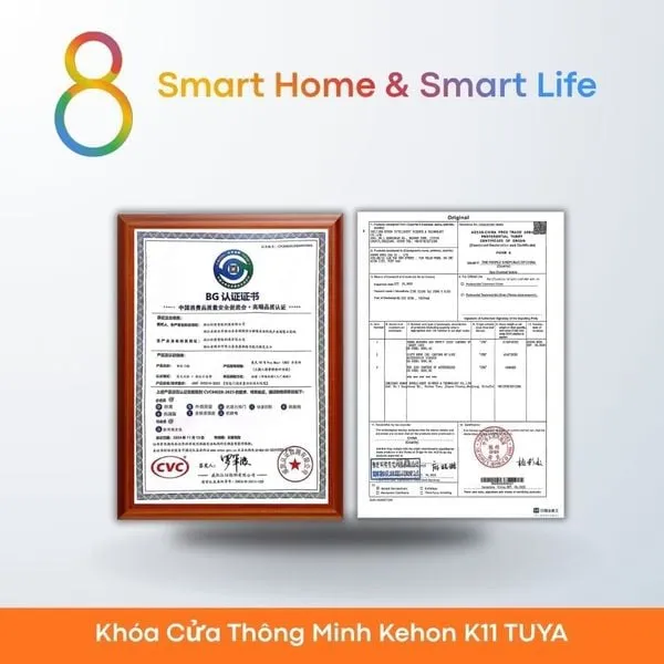 Khóa Cửa Thông Minh Kehon K11 TUYA - 8Matter - SmartHome