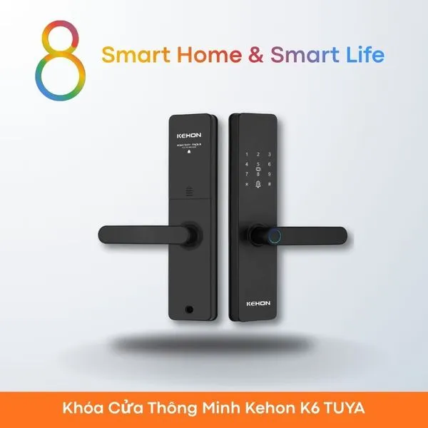 Khóa Cửa Thông Minh Kehon K6TUYA - 8Matter - SmartHome