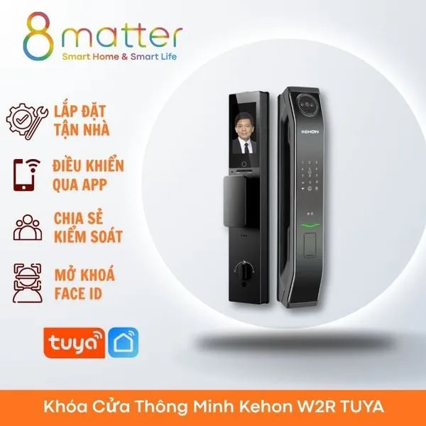 Khóa Cửa Thông Minh Kehon W2R TUYA-8 Matter-Smart Home