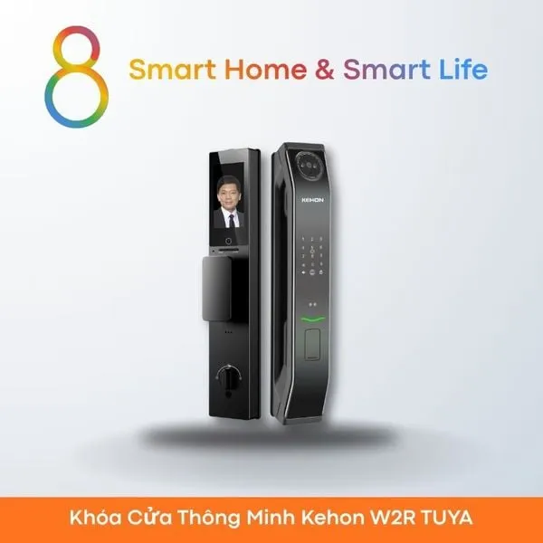 Khóa Cửa Thông Minh Kehon W2R TUYA-8 Matter-Smart Home
