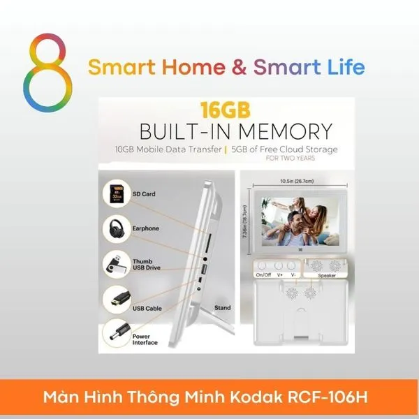 Màn Hình Thông Minh Kodak RCF-106H - 8Matter - SmartHome