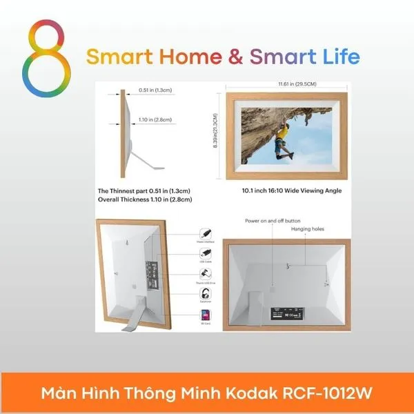 Màn Hình Thông Minh Kodak RCF-1012W - 8Matter - SmartHome