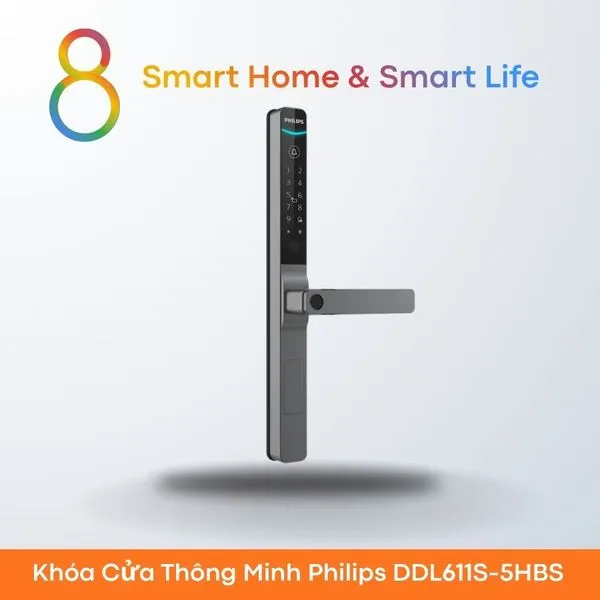 Khóa Cửa Thông Minh Philips DDL611S-5HBS