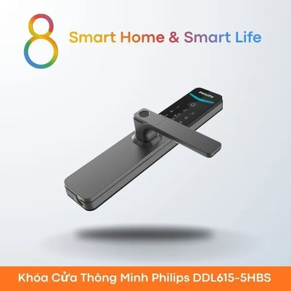 Khóa Cửa Thông Minh Philips DDL615-5HBS