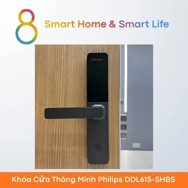 Khóa Cửa Thông Minh Philips DDL615-5HBS