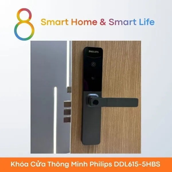 Khóa Cửa Thông Minh Philips DDL615-5HBS