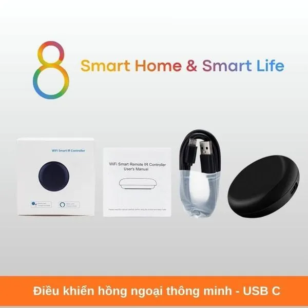 Điều khiển hồng ngoại thông minh Wifi USB-C - 8Matter-Smarthome