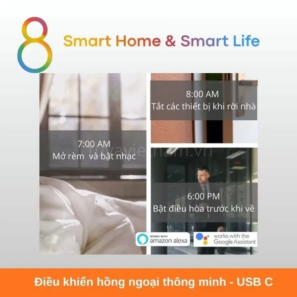 Điều khiển hồng ngoại thông minh Wifi USB-C - 8Matter-Smarthome