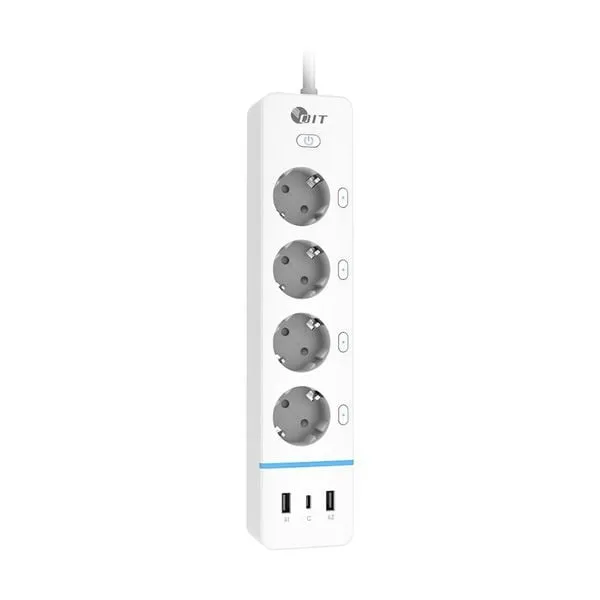 Ổ cắm thông minh Wifi Tuya 4 ổ 2USB A & TYPE C- EA2-A