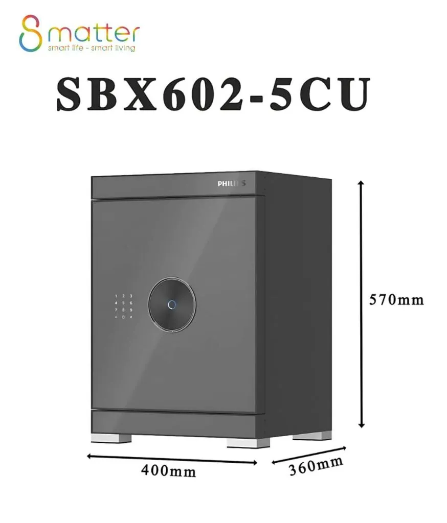 Đồ hoạ SBX602-5CU kèm kích thước 400mm x 570mm x 360mm