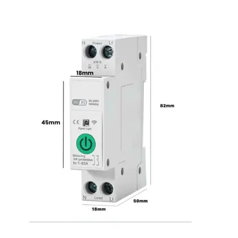 Aptomat Thông Minh một cực Tuya Wifi 30A  - 8Matter - SmartHome