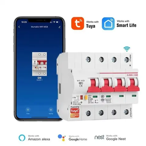 Aptomat Tuya Smart Life Wifi 4P (từ 16A đến 125A)