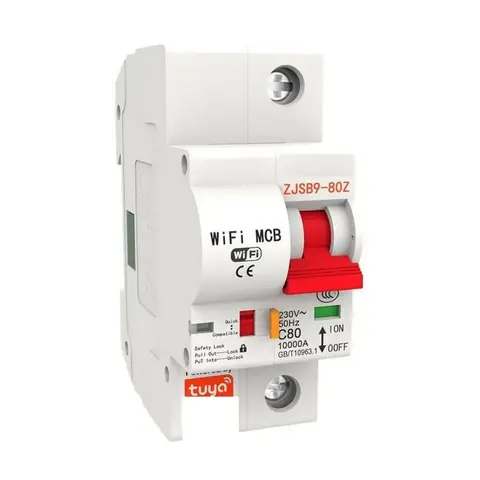 Aptomat Tuya Smart Life Wifi CBW80A (1P, 2P, 3P, 4P)