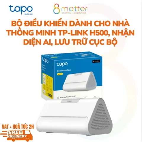 Bộ Điều Khiển Nhà Thông Minh Tapo H500 CentralHub - Nhận Diện AI, Lưu Trữ Cục Bộ, Báo Động 110dB BH 24T