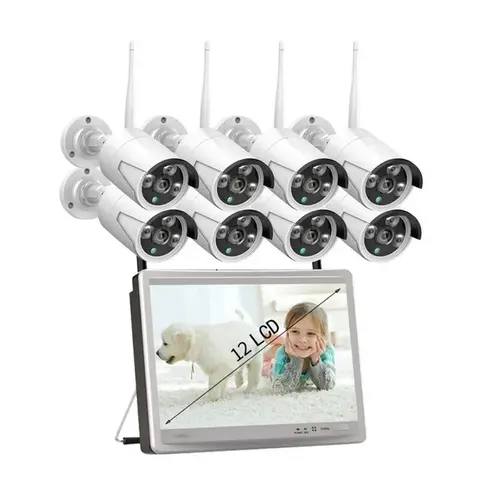 [Bộ KIT] Đầu ghi LCD + 8 Camera Tuya Smart Life 8CH